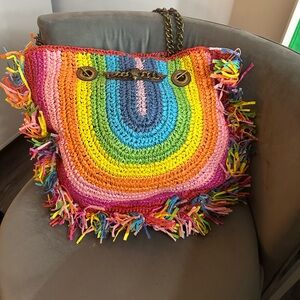 Kurt Geiger Fringed Beach Bag